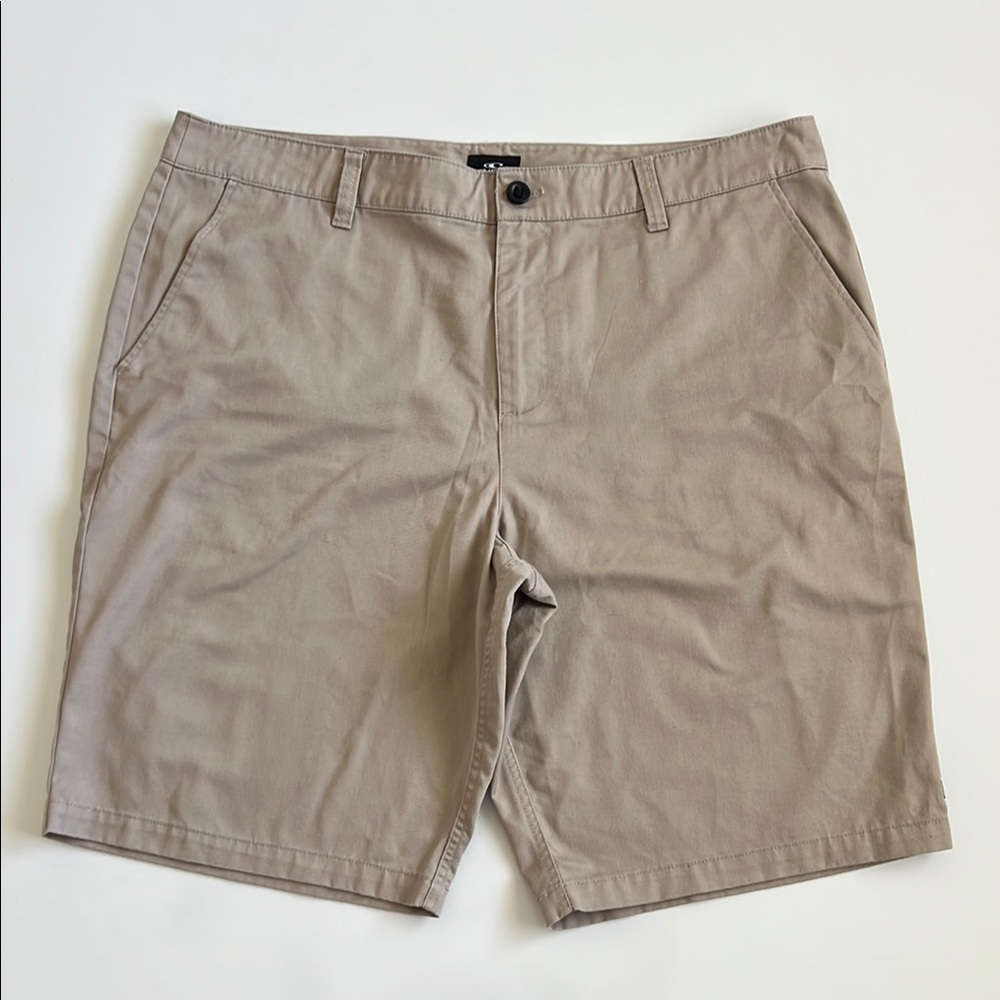 Hurley Tan Flat Front Shorts Lightweight Casual